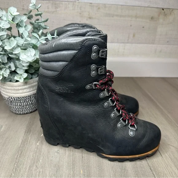 SOREL WOMEN'S CONQUEST WEDGE WATERPROOF SNOW BOOTS  7 - Picture 5 of 16